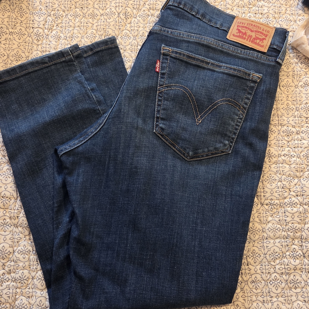 Levi's Men's Dark Blue Straight Jeans